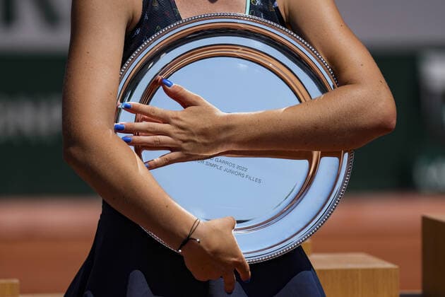 Lucie Havlickova vitezka juniorky Roland Garros 2022 CTKPhotoF202206041214101 