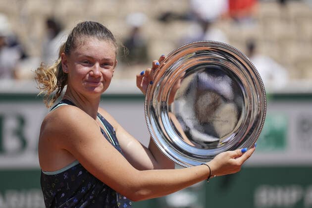Lucie Havlickova vitezka juniorky Roland Garros 2022 CTKPhotoF202206041217901 