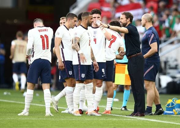 Mandatory Credit: Photo by Michael Zemanek Shutterstock (12965167ab) Gareth Southgate manager of England Hungary v England, UEFA Nations League, Group C, International Football, Puskas Arena Park, Budapest, Hungary - 04 Jun 2022 Hungary v England, UEFA Nations League, Group C, International Football, Puskas Arena Park, Budapest, Hungary - 04 Jun 2022 Copyright: xMichaelxZemanek Shutterstockx 12965167ab