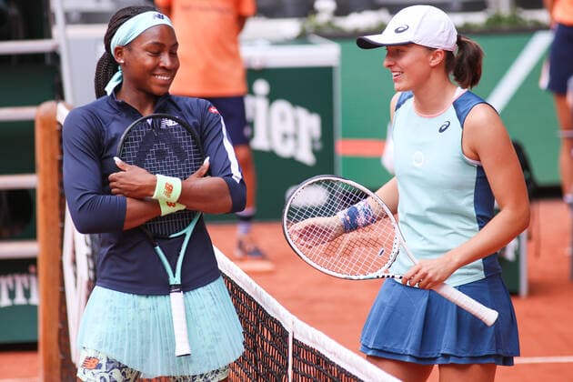2022 French Open Women s Final Iga Swiatek against Coco Gauff on Philipe Chatrier court in the 2022 French Open women s final. PARIS France  Copyright: xIbrahimxEzzatx originalFilename:ezzat-notitle220604_npVYL.jpg