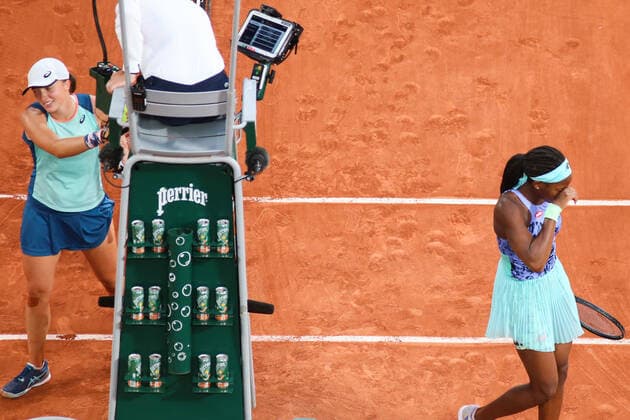 2022 French Open Women s Final Iga Swiatek against Coco Gauff on Philipe Chatrier court in the 2022 French Open women s final. PARIS France  Copyright: xIbrahimxEzzatx originalFilename:ezzat-notitle220604_np8Tm.jpg