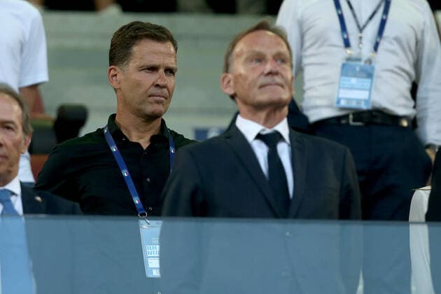 04 06 2022, Bologna, Italy, Renato Dall Ara , Italy vs Germany UEFA Nations League Path A Group 2, Manager Oliver Bierhof Germany and Hans Joachim Watzke Looks Photo H Langer Bologna Renato Dall Ara Emilia Romagna Italy  541_ITAGER20220604_014 Langer-541