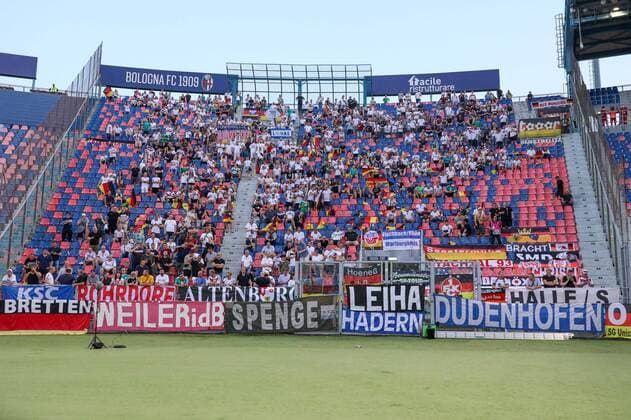 Fanblock Germany, Fans, Italy vs Germany, UEFA, Nations League, Football, 04 06 2022 Bologna Emilia Romagna Italy Copyright: xkolbert-press ChristianxKolbertx