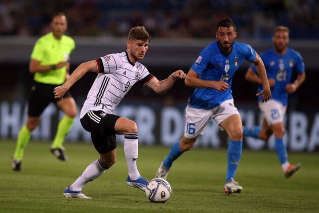 Italy - 04.06.2022: TIMO WERNER (GERMANY) in action during the UEFA Nations league 2023 football match between Italy vs Germany at Stadio Dall™Ara in Bologna on 04 june 2022.  Copyright: xMarcoxIacobuccix xipa-agency.netx xMarcoxIacobuccix 0