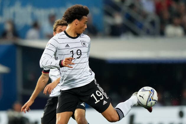 Italy v Germany - UEFA Nations League Leroy Sane of Germany controls the ball during the UEFA Nations League match between Italy and Germany at Stadio Renato Dall Ara, Bologna, Italy on 4 June 2022. Bologna Bologna Italy  Copyright: xGiuseppexMaffiax originalFilename:maffia-italyvge220604_npHI8.jpg
