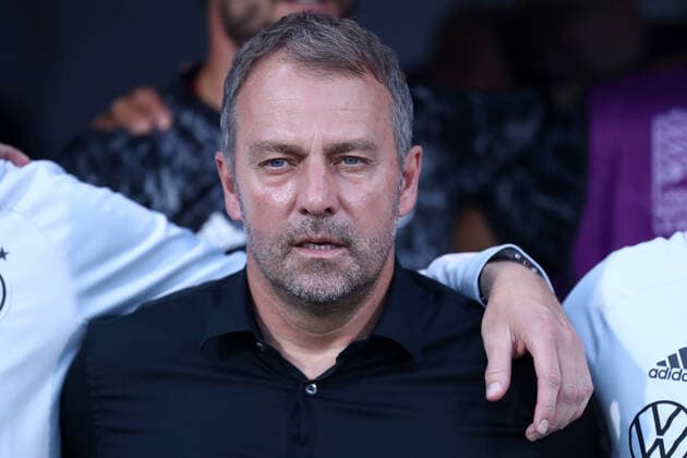 Italy - Germany Hans-Dieter Flick, head coach of Germany looks on during the Uefa Nations League Group C match between Italy and Germany at Stadio Dall Ara on June 4, 2022 in Bologna, Italy . Bologna Stadio Dall Ara Italy Copyright: xMarcoxCanonierox