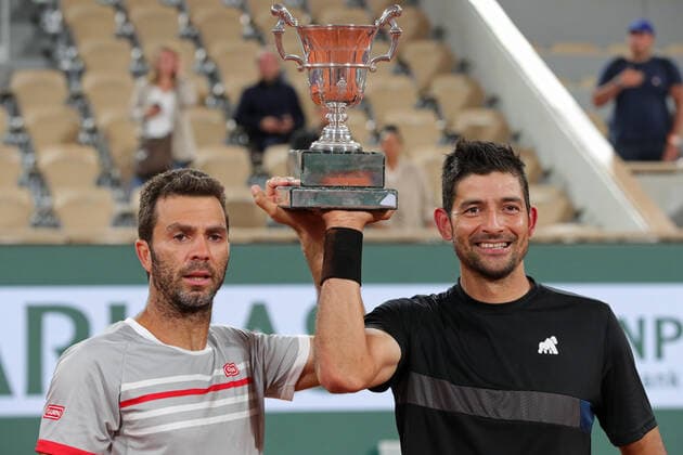 Tennis, French Open, Final, Doubles, Winner Marcelo Arevalo and Jean-Julien Rojer