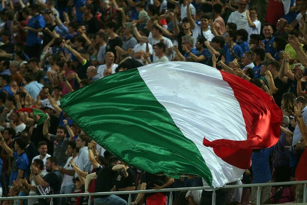 04.06.2022: ITALIAN FLAG during the UEFA Nations league 2023 football match between Italy vs Germany at Stadio Dall™Ara in Bologna on 04 june 2022.  Copyright: xMarcoxIacobuccix xipa-agency.netx xMarcoxIacobuccix 0