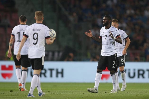 04.06.2022: JOSHUA KIMMICH (GERMANY) score the goal during the UEFA Nations league 2023 football match between Italy vs Germany at Stadio Dall™Ara in Bologna on 04 june 2022.  Copyright: xMarcoxIacobuccix xipa-agency.netx xMarcoxIacobuccix 0