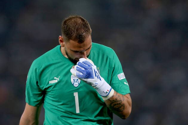 04 06 2022, Bologna, Italy, Renato Dall Ara , Italy vs Germany UEFA Nations League Path A Group 2, goalkeeper Gianluigi Donnarumma Italy gestures, gestures photo H Langer Bologna Renato Dall Ara Emilia Romagna Italy  541_ITAGER20220604_072 Langer-541