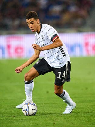 Jamal Musiala, DFB 14 in the UEFA Nations League 2022 match ITALY - GERMANY in Season 2022 2023 on Juni 04, 2022 in Bologna, Italy.