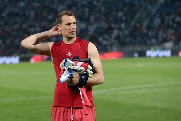 04 06 2022, Bologna, Italy, Renato Dall Ara , Italy vs Germany UEFA Nations League Path A Group 2, Manuel Neuer Germany gestures, gestures photo H Langer Bologna Renato Dall Ara Emilia Romagna Italy  541_ITAGER20220604_081 Langer-541