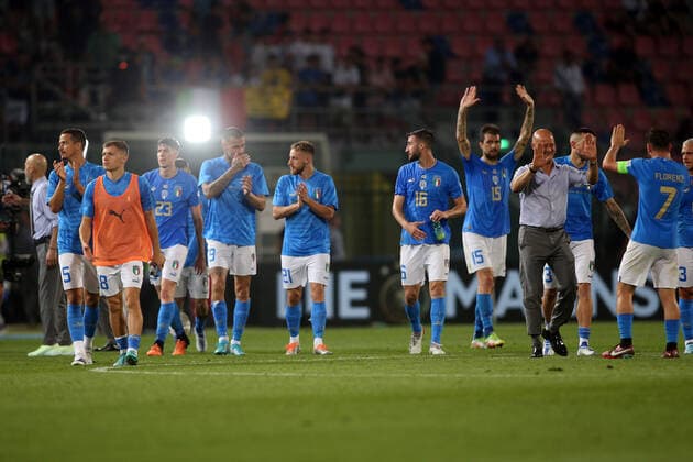 04.06.2022: Italy team at end of the UEFA Nations league 2023 football match between Italy vs Germany at Stadio Dall™Ara in Bologna on 04 june 2022.  Copyright: xMarcoxIacobuccix xipa-agency.netx xMarcoxIacobuccix 0