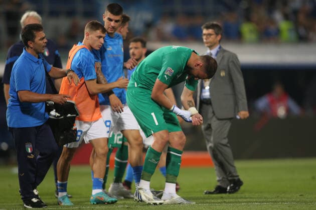 04.06.2022: GIANLUIGI DONNARUMMA (ITALY) INJURED during the UEFA Nations league 2023 football match between Italy vs Germany at Stadio Dall™Ara in Bologna on 04 june 2022.  Copyright: xMarcoxIacobuccix xipa-agency.netx xMarcoxIacobuccix 0