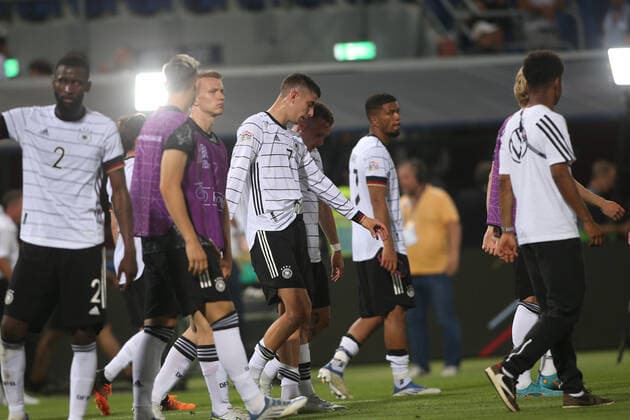04.06.2022: Germany team at end of the UEFA Nations league 2023 football match between Italy vs Germany at Stadio Dall™Ara in Bologna on 04 june 2022.  Copyright: xMarcoxIacobuccix xipa-agency.netx xMarcoxIacobuccix 0