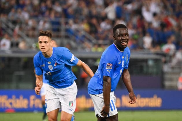 Photo Massimo Paolone LaPresse june 4, 2022 Bologna, Italy soccer Italy vs Germany - UEFA Nations League League A Group 3 - Renato Dall Ara stadium In the pic: Wilfried Gnonto (Italia) looks on  Copyright: xMassimoxPaolone LaPressex