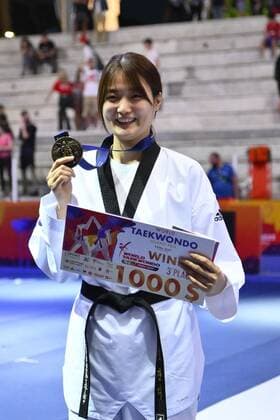 Mandatory Credit: Photo by Domenico Cippitelli LiveMedia Shutterstock (12972811z) Jan-di KIM (KOR) during SF and F round of World Taekwondo Grand Prix at Foro Italico, Nicola Pietrangeli Stadium, 4th June 2022, Rome, Italy. Taekwondo World Taekwondo Roma Grand Prix (day2), Foro Italico, Rome, Italy - 04 Jun 2022 Taekwondo World Taekwondo Roma Grand Prix (day2), Foro Italico, Rome, Italy - 04 Jun 2022 Copyright: xDomenicoxCippitelli LiveMedia Shutterstockx 12972811z