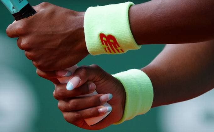 Mandatory Credit: Photo by Javier Garcia Shutterstock (12960014cm) The acrylic nails and New Balance wristbands of Coco Gauff French Open Tennis, Day 14, Roland Garros, Paris, France - 04 Jun 2022 French Open Tennis, Day 14, Roland Garros, Paris, France - 04 Jun 2022  Copyright: xJavierxGarcia Shutterstockx 12960014cm
