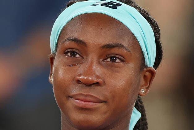 (220605) -- PARIS, June 5, 2022 -- Coco Gauff reacts during the awarding ceremony after the women s singles final between Iga Swiatek of Poland and Coco Gauff of the United States at the French Open tennis tournament at Roland Garros in Paris, France, June 4, 2022. ) (SP)FRANCE-PARIS-TENNIS-ROLAND GARROS-FRENCH OPEN-WOMEN S SINGLES-FINAL GaoxJing 