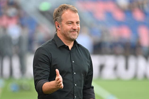 German national coach Hans Dieter Hansi FLICK GER , gesture, single image,cropped single image,half figure,half figure football UEFA Nations League,group stage 1 matchday Italy ITA Germany GER 1 1, on 04 06 2022, Renato Dall Ara Stadium Bologna