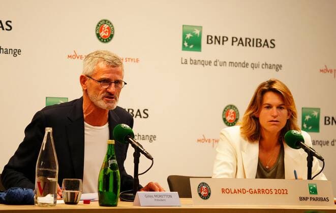 Tennis, French Open, Press Conference with Amelie Mauresmo and Gilles Moretton