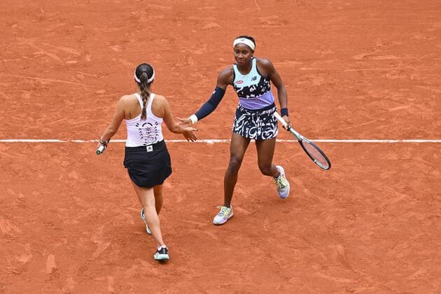 Tennis, French Open, Womens Doubles Final, Gauff Pegula - Garcia Mladenovic