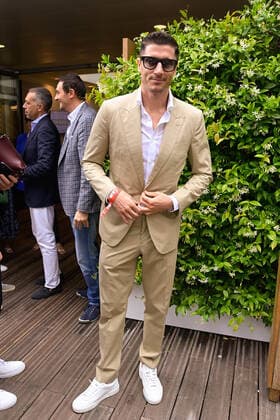Robert Lewandowski CELEBRITES : Roland Garros 2022 - Internationaux de France - 05 06 2022 FedericoPestellini Panoramic 