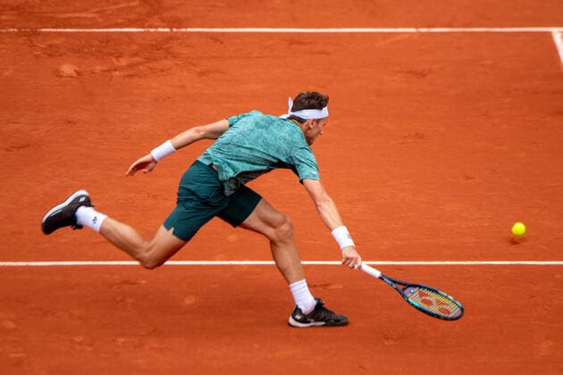 Roland Garros 2022 PARIS, IF - 05.06.2022: ROLAND GARROS 2022 - Casper Ruud during a tennis match against Rafael Nadal valid for the final of the Roland Garros 2022 men& 39;s tournament held in Paris, France. (Photo: Richard Callis Fotoarena) x2216596x  RichardxCallis