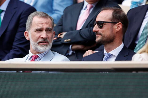 French Open Feature, Felipe VI, King of Spain and Prince Haakon in the Box of Honor, Final, Final Match Copyright: xJuergenxHasenkopfx