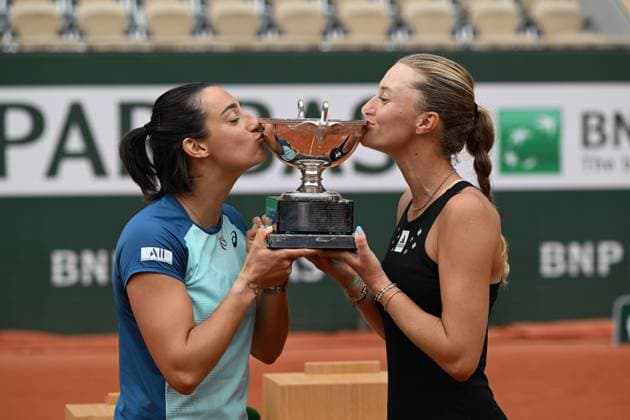 2022 Roland Garros Woman s Doubles Final Coco Gauff USA and Jessica Pegula USA vs Caroline Garcia FRA and Kristina Mladenovic FRA