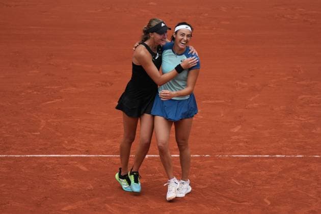 2022 Roland Garros Woman s Doubles Final Coco Gauff USA and Jessica Pegula USA vs Caroline Garcia FRA and Kristina Mladenovic FRA