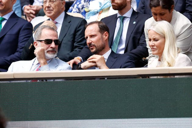 05 06 2022, Tennis, French Open 2022 Roland Garros, FRA, Paris, Roland Garros Final Men Singles Rafael Nadal ESP Casper Ruud NOR v li Felipe VI King of Spain, Prince Haakon with wife Mette Marit Tennis, French Open 2022 Roland Garros Paris Copyright: xBeckerxEibner-Pressefotox EP_hec