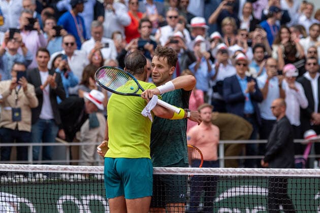 Roland Garros 2022 PARIS, IF - 05.06.2022: ROLAND GARROS 2022 - Rafael Nadal during a tennis match against Casper Ruud valid for the final of the 2022 Roland Garros men& 39;s tournament held in Paris, France. (Photo: Richard Callis Fotoarena) x2216705x  RichardxCallis