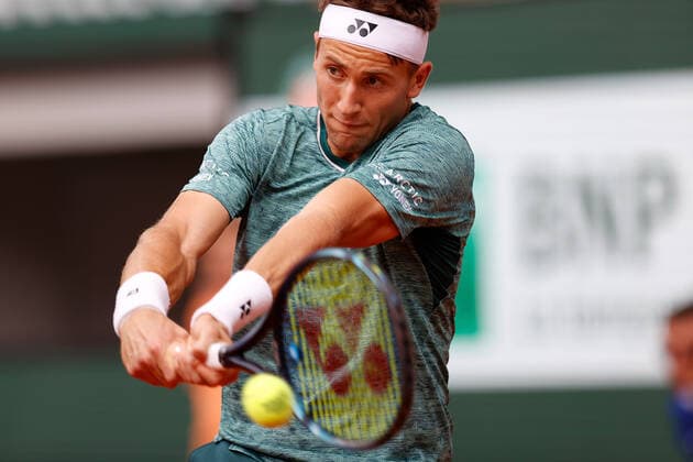 05 06 2022, Tennis, French Open 2022 Roland Garros, FRA, Paris, Roland Garros Final Men Singles Rafael Nadal ESP Casper Ruud NOR Picture v li Casper Ruud NOR Copyright: HMBxMedia AntonioxBorga