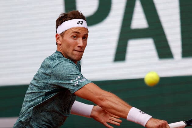 05 06 2022, Tennis, French Open 2022 Roland Garros, FRA, Paris, Roland Garros Final Men Singles Rafael Nadal ESP Casper Ruud NOR Picture v li Casper Ruud NOR Copyright: HMBxMedia AntonioxBorga