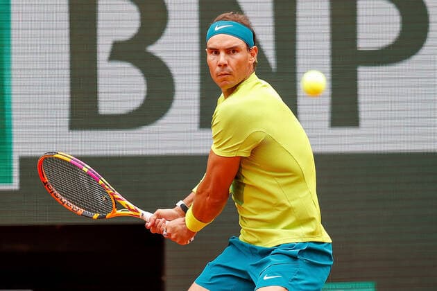 05 06 2022, Tennis, French Open 2022 Roland Garros, FRA, Paris, Roland Garros Final Men Singles Rafael Nadal ESP Casper Ruud NOR Picture from left Rafael Nadal ESP Copyright: HMBxMedia AntonioxBorga