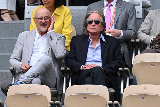 Michael Douglas CELEBRITIES : Roland Garros 2022 - Finale Simple Messieurs - 05 06 2022 JBAutissier Panoramic 