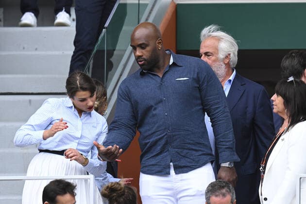 Teddy Riner CELEBRITIES : Roland Garros 2022 - Finale Simple Messieurs - 05 06 2022 JBAutissier Panoramic 