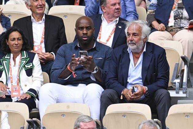 Teddy Riner CELEBRITIES : Roland Garros 2022 - Finale Simple Messieurs - 05 06 2022 JBAutissier Panoramic 