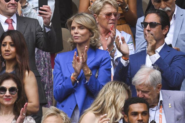 Sylvie Tellier CELEBRITIES : Roland Garros 2022 - Finale Simple Messieurs - 05 06 2022 JBAutissier Panoramic 