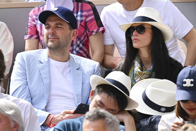 Demi Moore CELEBRITIES : Roland Garros 2022 - Finale Simple Messieurs - 05 06 2022 JBAutissier Panoramic 