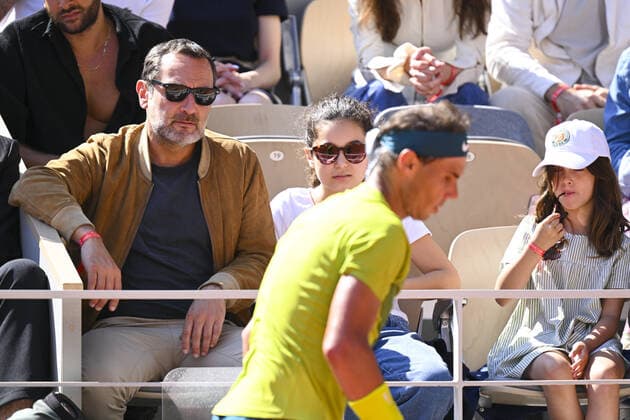 Gilles Lellouche CELEBRITIES : Roland Garros 2022 - Finale Simple Messieurs - 05 06 2022 JBAutissier Panoramic 