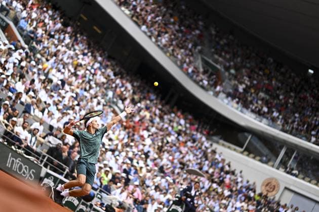 Casper Ruud (Nor) CELEBRITIES : Roland Garros 2022 - Finale Simple Messieurs - 05 06 2022 JBAutissier Panoramic 