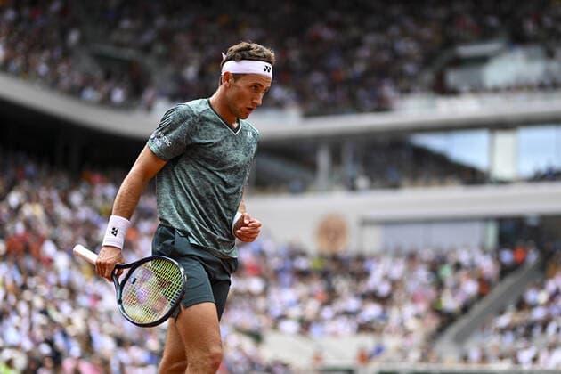 Casper Ruud (Nor) CELEBRITIES : Roland Garros 2022 - Finale Simple Messieurs - 05 06 2022 JBAutissier Panoramic 