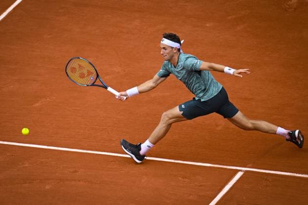 Casper Ruud (Nor) CELEBRITIES : Roland Garros 2022 - Finale Simple Messieurs - 05 06 2022 JBAutissier Panoramic 