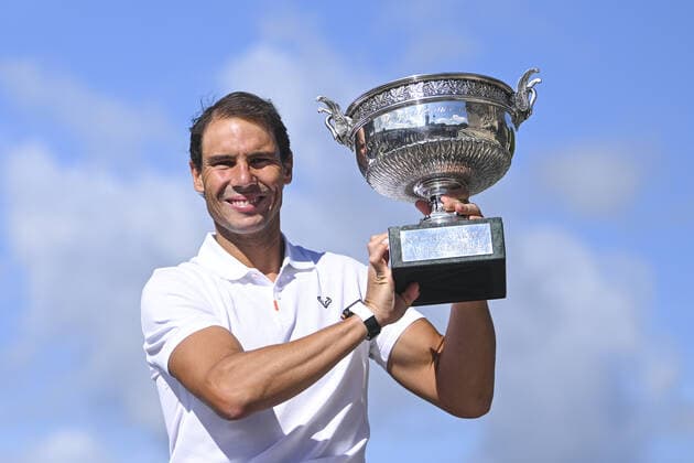 Tennis, French Open, photo opportunity with winner Rafael Nadal