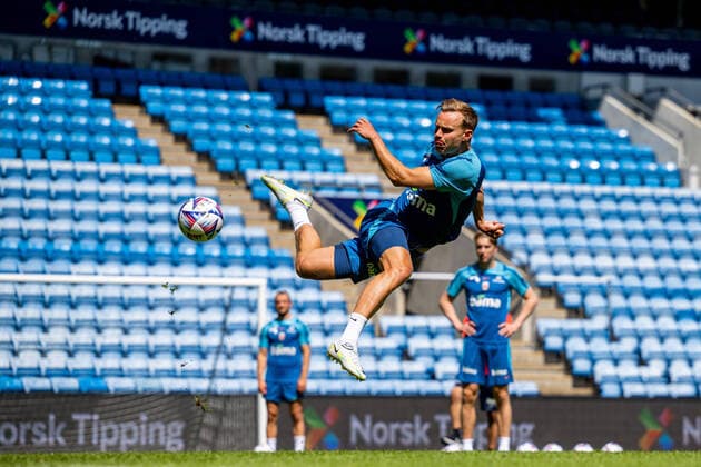 Sport Themen der Woche KW23 Sport Bilder des Tages 220606 Marius Lode of the Norwegian national football team during a training session on June 6, 2022 in Oslo. Photo: Vegard Grott BILDBYRAN kod VG VG0294 bbeng fotball football fotboll nations league norge norway trening träning training *** 220606 Marius Lode of the Norwegian national football team during a training session on June 6, 2022 in Oslo Photo Vegard Grott BILDBYRAN kod VG VG0294 bbeng fotball football fotboll nations league norge norway training träning training,  Copyright: VEGARDxGRoTT BB220606VG019