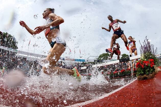 HENGELO Luiza Gega and Agrie Wole in action on the women s 3000 meters steeplechase during the FBK Games ANP VINCENT JANNINK xVIxANPxSportx xxANPxIVx 449925529 originalFilename: 449925529.jpg