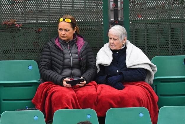 Mandatory Credit: Photo by Anna Gowthorpe Shutterstock (12968518ao) Members of the crowd wrap up against the cold Rothesay Open, Tennis, Nottingham Tennis Centre, Nottingham, UK - 06 Jun 2022 Rothesay Open, Tennis, Nottingham Tennis Centre, Nottingham, UK - 06 Jun 2022  Copyright: xAnnaxGowthorpe Shutterstockx 12968518ao