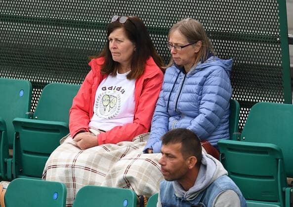 Mandatory Credit: Photo by Anna Gowthorpe Shutterstock (12968518ar) Members of the crowd wrap up against the cold Rothesay Open, Tennis, Nottingham Tennis Centre, Nottingham, UK - 06 Jun 2022 Rothesay Open, Tennis, Nottingham Tennis Centre, Nottingham, UK - 06 Jun 2022  Copyright: xAnnaxGowthorpe Shutterstockx 12968518ar